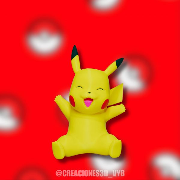 Alcancía Grande Pokémon Pikachu