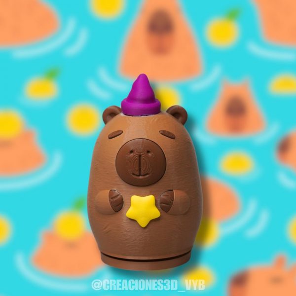 Alcancía Huevo Capibara Mago