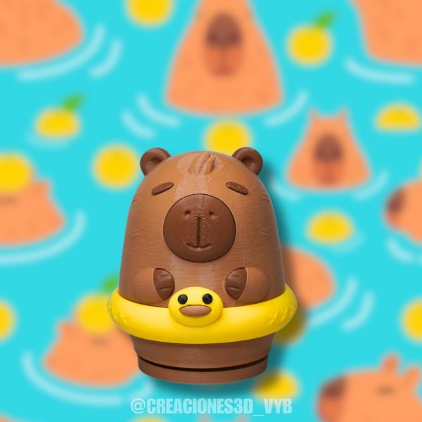 Alcancía Huevo Capibara con flotador